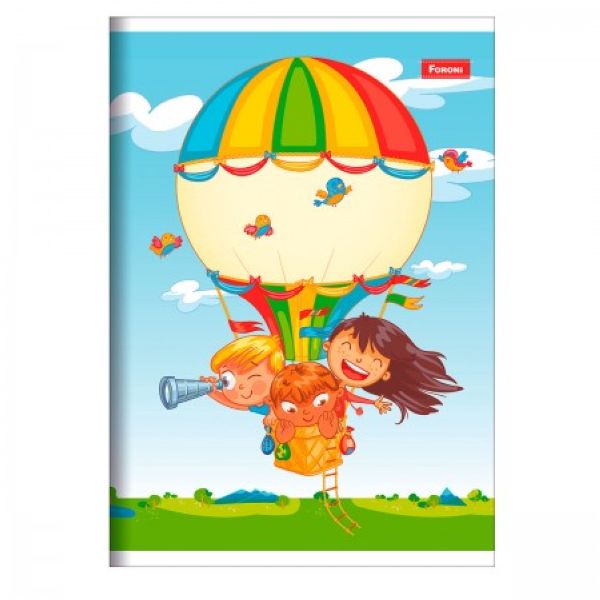 Caderno Brochura 1/4 Capa Flexível 2 48 FL 1 UN Foroni