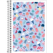 Caderno Espiral 1/4 Capa Flexível D+ Feminino 4 96 FL 1 UN Tilibra