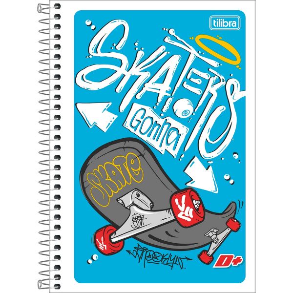 Caderno Espiral 1/4 Capa Flexível D+ Masculino B 96 FL 1 UN Tilibra
