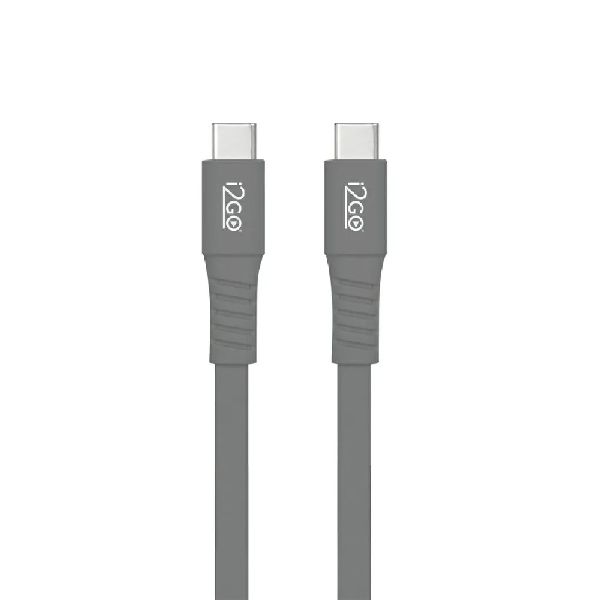 Cabo USB-C + USB-C Flat 1,2m Chumbo 1 UN i2GO