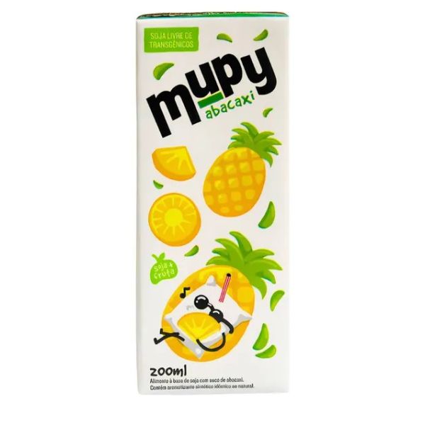 Bebida de Soja Sabor Abacaxi 200ml 1 UN Mupy