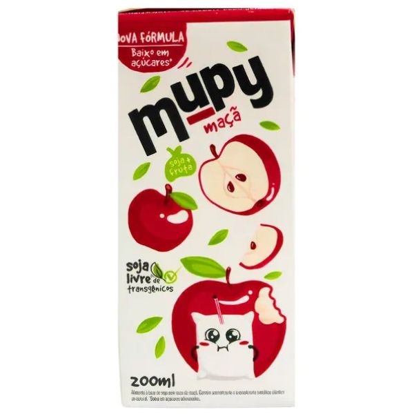 Bebida de Soja Sabor Maçã 200ml 1 UN Mupy