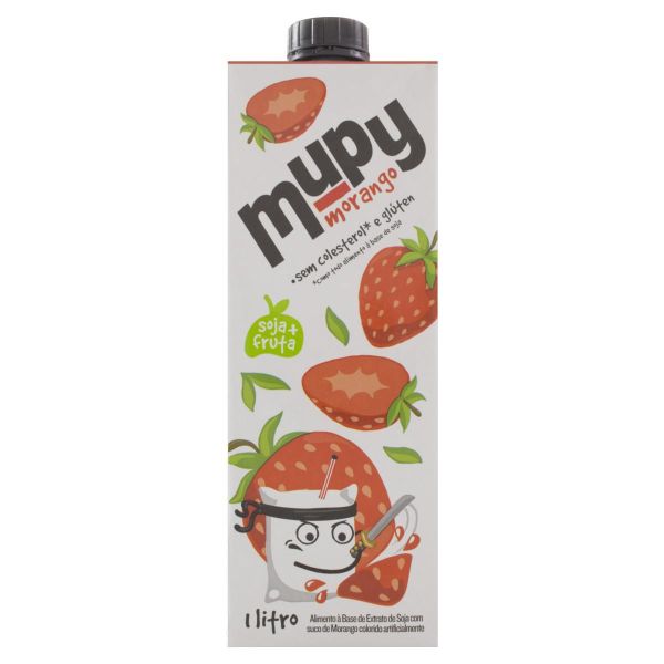 Bebida de Soja Sabor Morango 1L 1 UN Mupy