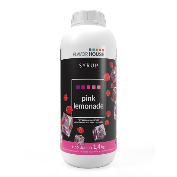 Preparado Alimentício Sabor Pink Lemonade 1,4Kg 1 UN Flavor House