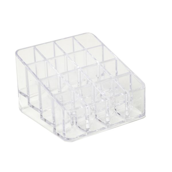 Organizador Multiso de Cosméticos Compacto com 16 Divisórias Cristal 1