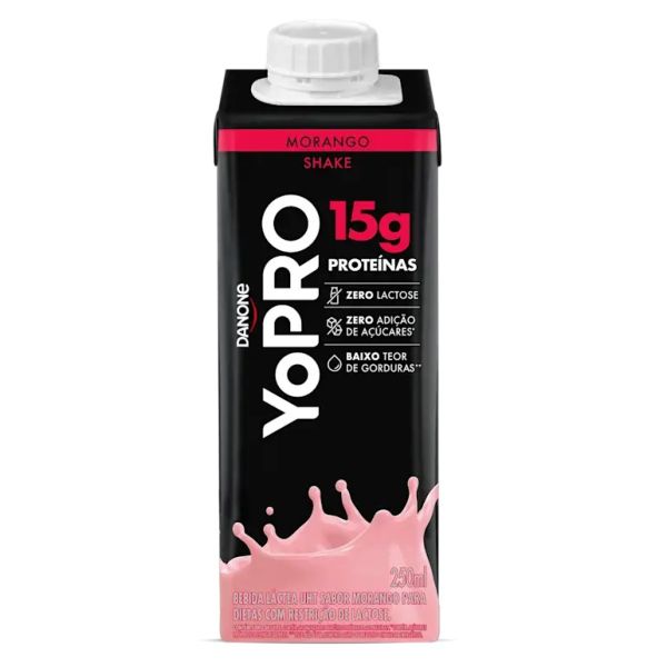 Bebida Láctea YoPro 15g Morango 250ml 1 UN Danone