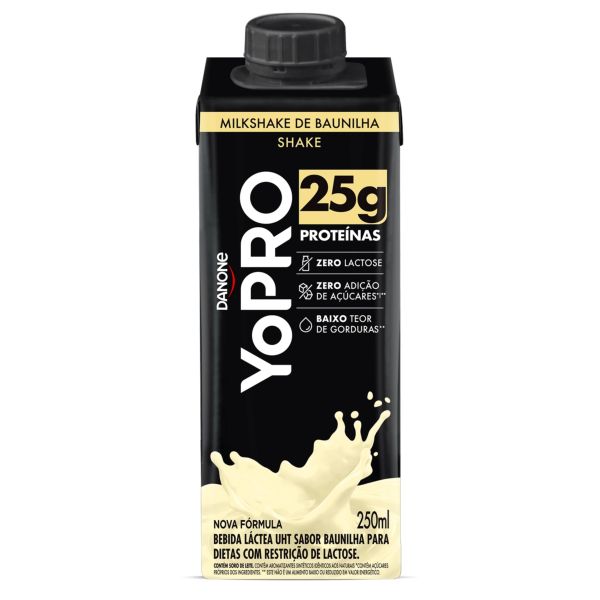 Bebida Láctea YoPro 25g Pro Milk Baunilha 250ml 1 UN Danone