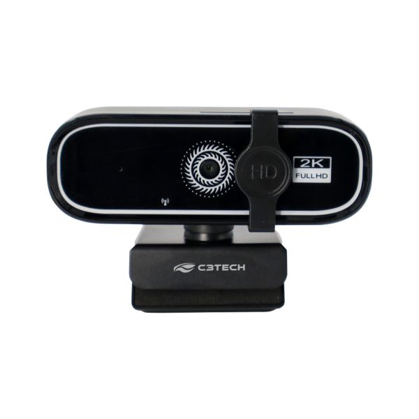 Webcam QHD 2K WB-200BK Preto 1 UN C3Tech