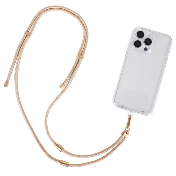 Cordão para Celular Universal 1,6m CDU02L03 Dourado 1 UN Geonav