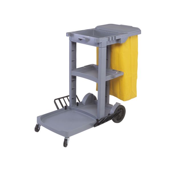 Carro Funcional Basic com Tampa Cinza 1 UN Perfect Pro