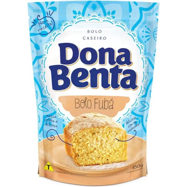 Mistura para Bolo 450g Fubá 1 Un Dona Benta