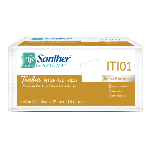 Papel Toalha Interfolha 2 Dobras 22x21,6cm PT 2400 FL Inovatta