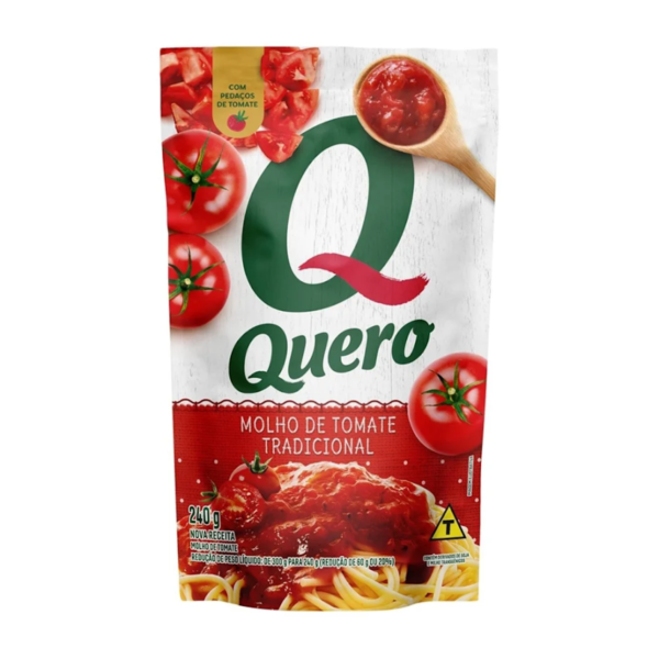 Molho de Tomate Tradicional Sache 240g 1Un Quero