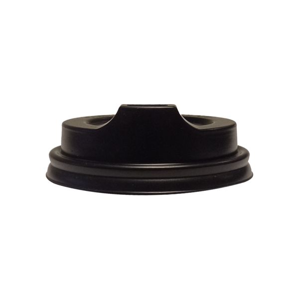 Tampa 90mm Lid Black para Copo 400/500ml PT 50 UN FNS Splash