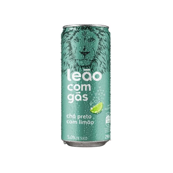 Ice Tea Limão Zero Com Gás 290ml Lata Matte Leão