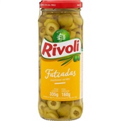 Azeitona Verde Fatiada Vidro 160g 1 UN Rivoli