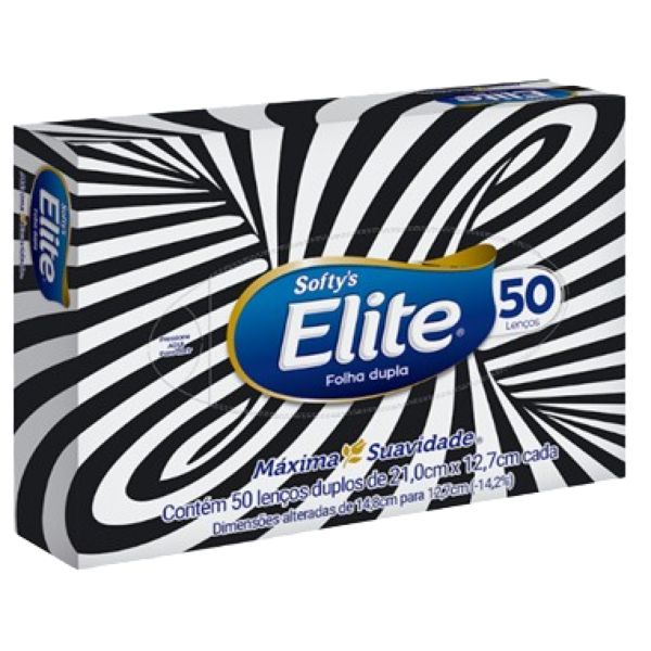 Lenço de Papel Folha Dupla CX 50 FL Elite