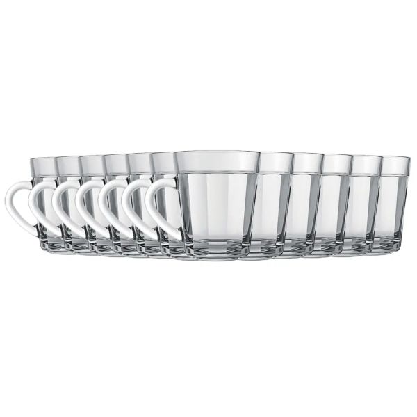 Jogo Xicara Americana Café Espresso 90ml 12 Peças Nadir