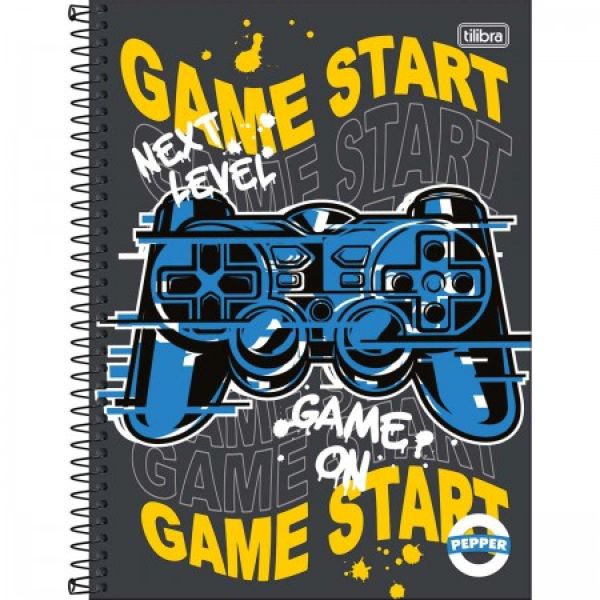 Caderno Universitário Capa Dura Pepper Masculino D 80 FL 1 UN Tilibra