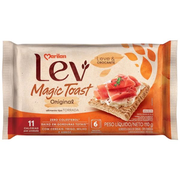 Torrada Lev Magic Toast Original 110g 1 UN Marilan