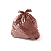 Saco de Lixo Regular 100L Marrom 75x95cm PT 100 UN Poliplast