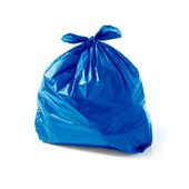 Saco de Lixo 60L Azul 53x70cm PT 100 UN Poliplast