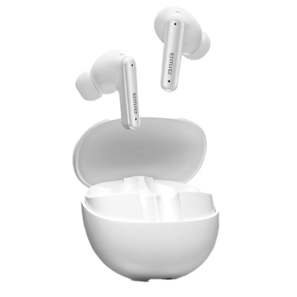 Fone de Ouvido Bluetooth Earbub AWS-EB-04-B Branco 1 UN Aiwa