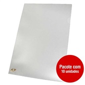 Pasta em L A4 220x310mm Cristal 10 UN ACP