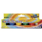 Tinta Acrílica Fosca 15ml 6 Cores Acrilex