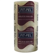 Fita Adesiva Transparente 45mmx40m 4 UN Fit Pel