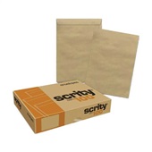 Envelope Saco Kraft Natural 240x340mm CX 100 UN Scrity